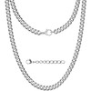 Silvadore 6mm Cuban Chain Necklace Men - Stainless Steel CUBAN