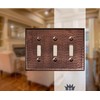Monarch Abode 17009 Triple Switch Hand Hammered Toggle Decorative Wall