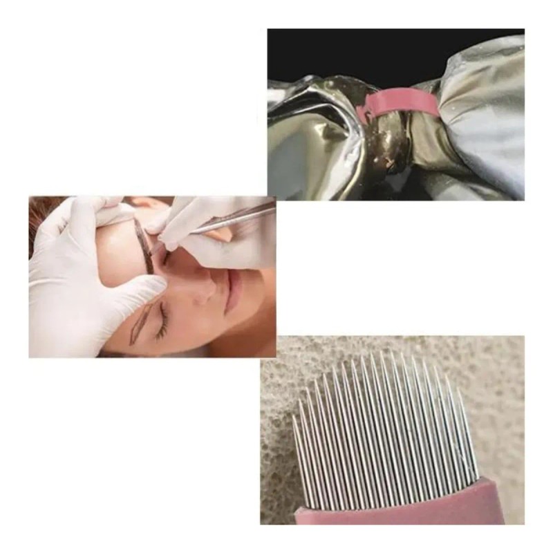 Microblading Agujas Pin Y Lengua De Gato 18u Pack 10