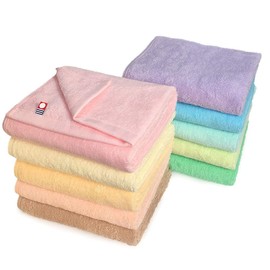 Beauty Type Imabari Towels, Commercial Use, Face Towels, Set of 10, Murakami Towels, M Color, 13.4 x 33.9 inches (34 x 86 cm), For Beauty Salons, 100 Colors, Lightweight, Thin, mc-ft10 (Pale Tone 10