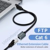 Thzzhnno Cat6 Ethernet Extension Cable 1.6FT, 1000Mbps RJ45 Male to