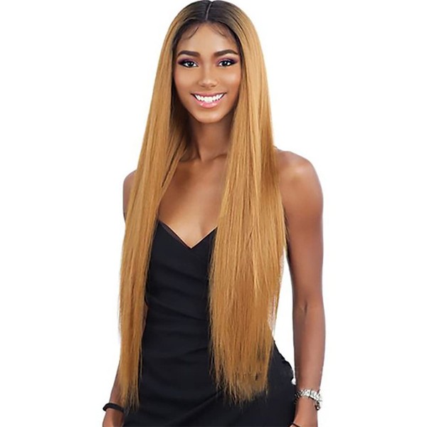 4x4 Closure Wig Brazilian Straight Lace Front Wigs Human Hair Pre Plucked Human Hair Wigs For Black Women Honey Blonde 1b27 Ombre Wig Virgin Human Hair Pre Plucked Hairline With Baby Hair 16 Inches