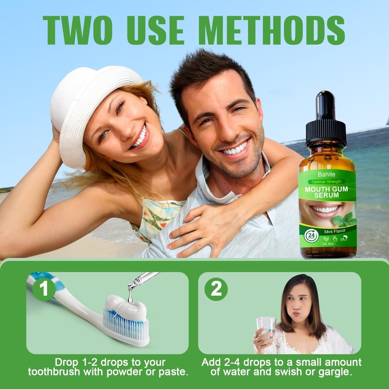 Gum Restore Drops-Bad Breath Treatment for Adults, Gum Regrowth Drops-Repair