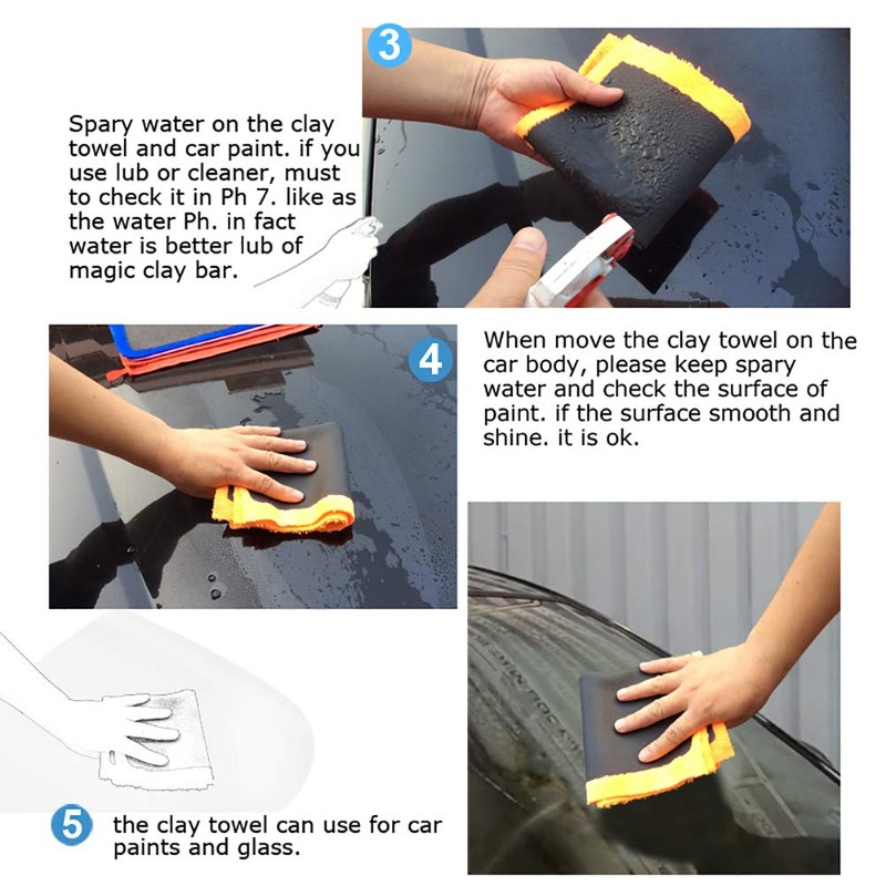 Car Detailing Cleaning Cloth, Tonable, Microfiber Glove, Cloth, Towel For