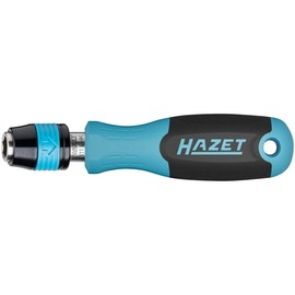 HAZET Bit Holder 811BHK, 1/4 Inch Hexagon, 98 mm Length, Bayonet Lock for Secure Grip, Non-Slip 3-Component Handle, for Manual and Machine Operation