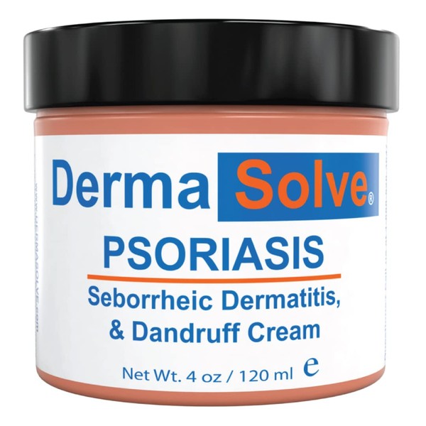 Dermasolve Psoriasis & Seborrheic Dermatitis Treatment Cream - Provides Intense Relief for Itchy, Flakey Skin & Advanced Moisturizing Prevents Future Flare-Ups 4.0 oz