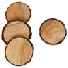 GoCraft Natural Wooden Coasters with Tree Bark | Mango Wood