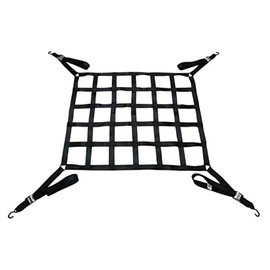 US Cargo Control Extra Short Pickup Truck Bed Cargo Net, 42 Inches by 50 Inches, Durable Cargo Net with S-Hook Fittings, Cam Buckles for Adjustment, Ideal for Pickup Truck Beds