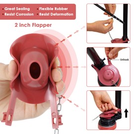 Saillong 6 Sets Toilet Float Replacement Kit, Universal Toilet Flusher Replacement Kit and 2 Inch Toilet Flapper Replacement, High-Performance Tank Water Control, Toilet Fill Valve