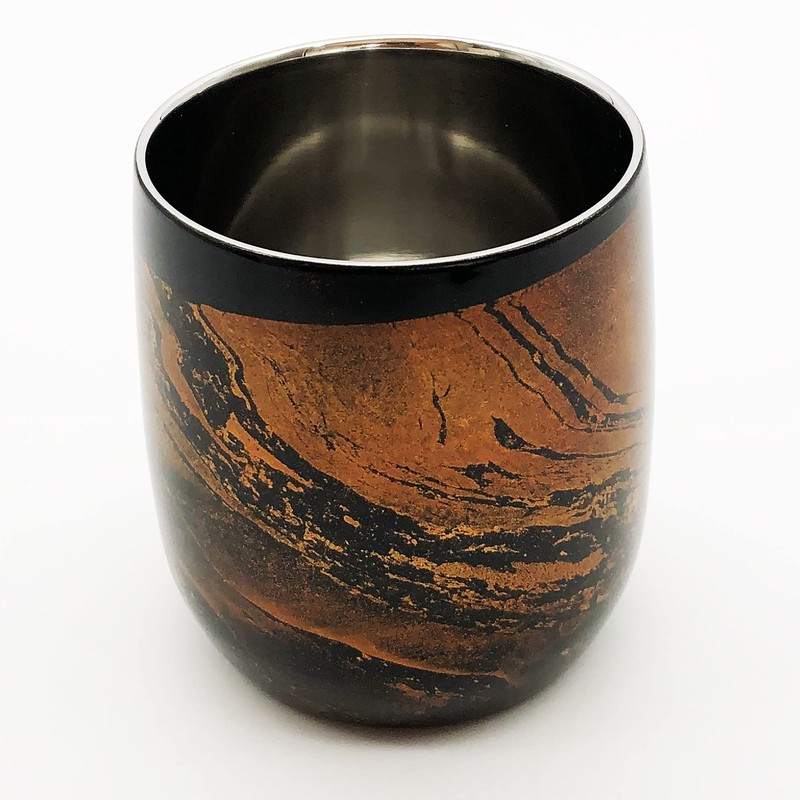 Lacquer Out Lacquer Sink 2 Double Lock Cup kurodaruma Black byakudan