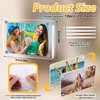 10 Pcs Acrylic Fridge Magnetic Frame, Clear Acrylic Photo Picture