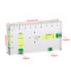 GUMEI High Precision Transparent Two Direction Magnetic Level Bubble Mini