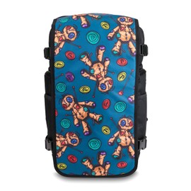 FaceOff : Limited Collection, Customizable Smell-proof Fashion Backpack with a range of detachable designs, combo lock (Woodoo Bear, Large)