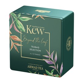 Ahmad Tea Kew Gardens Selection Tea Bag 1 Can (4 Types x 10 Bags each) [Assorted Tea (Earl Grey, English Breakfast, Ceylon, English Afternoon) British Brand AHMAD TEA ]