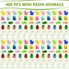 400 Pcs Mini Resin Animals, Tiny Resin Figures Bulk Mini