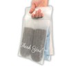 Frosted T Shirt Bags 6x9, 100 Pack Clear Bags for