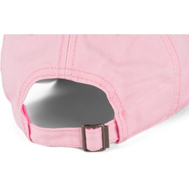 styleBREAKER Unisex 6-Panel Vintage Cap Plain in Washed Look, Baseball Cap, Adjustable Metal Buckle 04023054, Colour:Pink