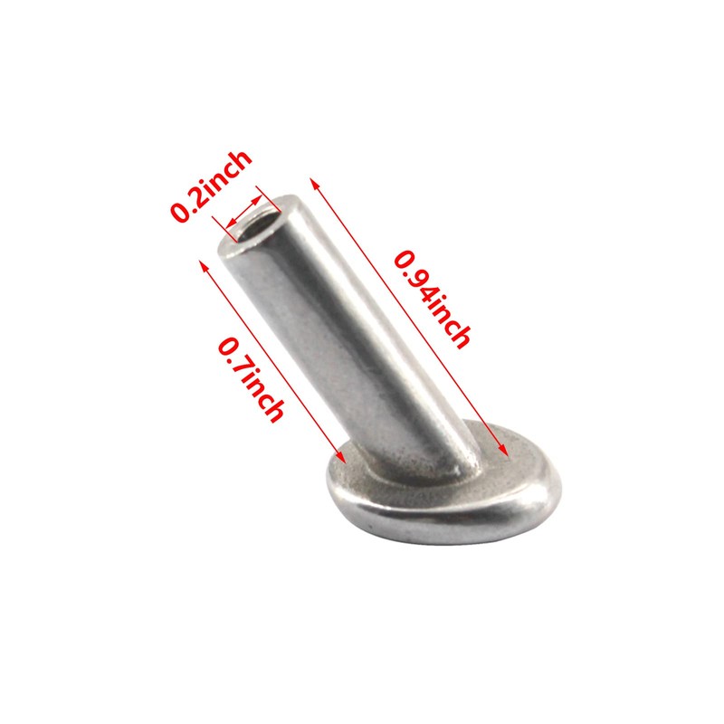 (20 Pieces) 316 Stainless Steel Marine Grade Angled Cable Railing
