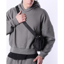 ZIMEGO Tactical Crossbody Sling Bag - Fanny Pack for Travel and Everyday Use, Black