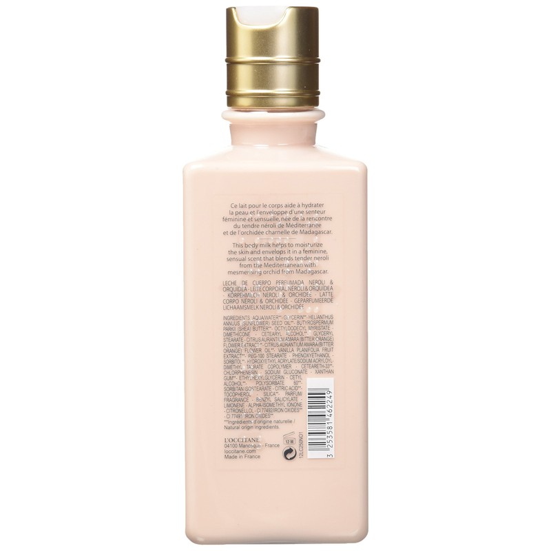 L'Occitane Neroli and Orchidee Women's Body Milk, 8.4 Ounce