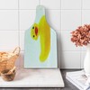 Ambesonne Rubber Duck Cutting Board, Yellow Squeak Ducky Toy Fun