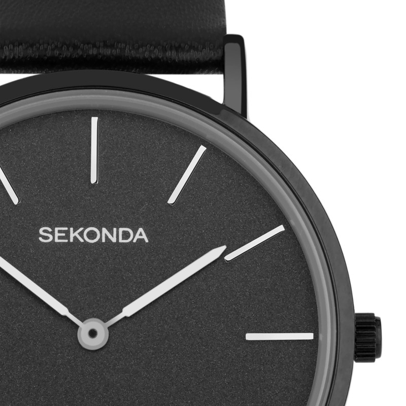 Sekonda Minimal Ladies 38mm Quartz Watch in Black with Analogue