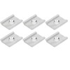 6PCS Aluminum Kayak Adapter Anodized Tight Connection Track Adapter Plates