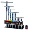 AKM TOOL 11 Pcs 3-Way T-Handle Hex Allen Key Wrench