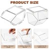 Yerliker 12 Pcs Clear Plastic Storage Bins with Lids Large