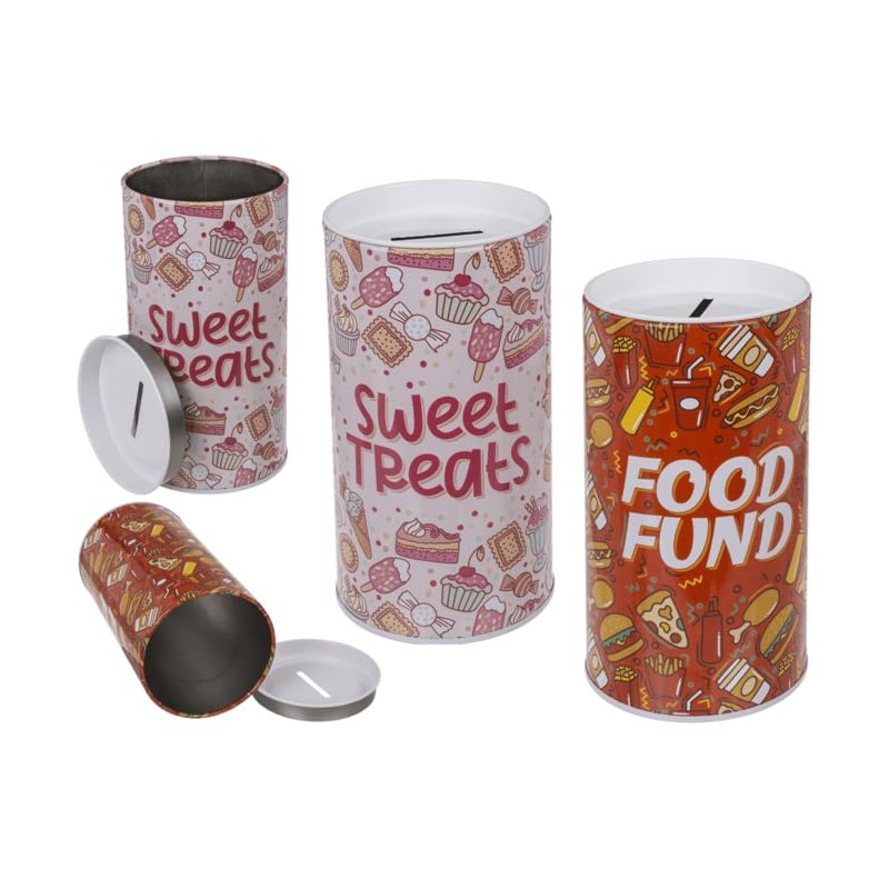 Decorative Candy and Candy Tin Money Box with Lid Food