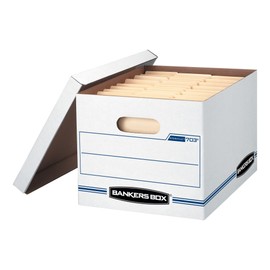 Bankers Box® Stor/File™ Standard-Duty Storage Box With Lift-Off Lids And Built-In Handles, Letter/Legal Size, 15" x 12"
