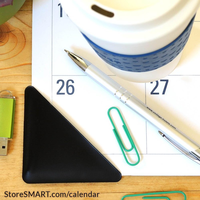 StoreSMART® Calendar Corners - Black Plastic - PE1336DBK (4-pack)