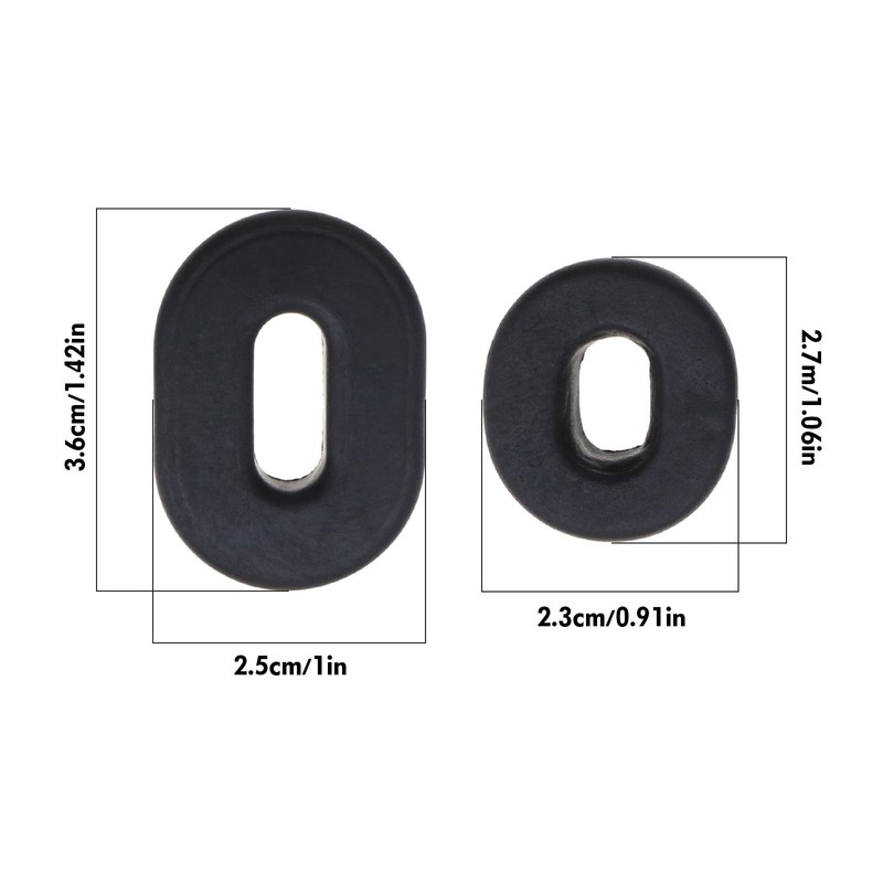 be in your mind 12 Pcs Motorcycle Side Rubber Lids