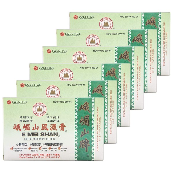 E Mei Shan Medicated Plaster (Jako Kototsu) (5 plasters per