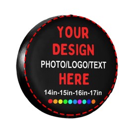 Campsite Sunrise Mountain River Spare Tire Cover Universal Waterproof Wheel Tire Covers Dust-Proof Wheel Tire Protector Tyre Covers for Trailer RV SUV Camping Off-Road Truck Vehicle Travel 15 Inch