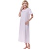 Keyocean Womens Cotton Short Sleeve Nightgown – Soft, Breathable &