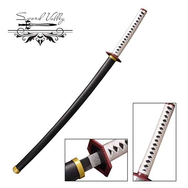 Sword Valley Cosplay Japanese Anime Tomioka Giyuu Sword, Carbon Steel Blade