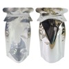 Silver Mason Shaped Jar with Clear Window Stand Up Pouch