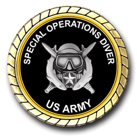 US Army Special Operations Diving Supervisor Badge Challenge Coin