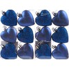 Set Of 12 x Love Heart Christmas Tree Baubles -