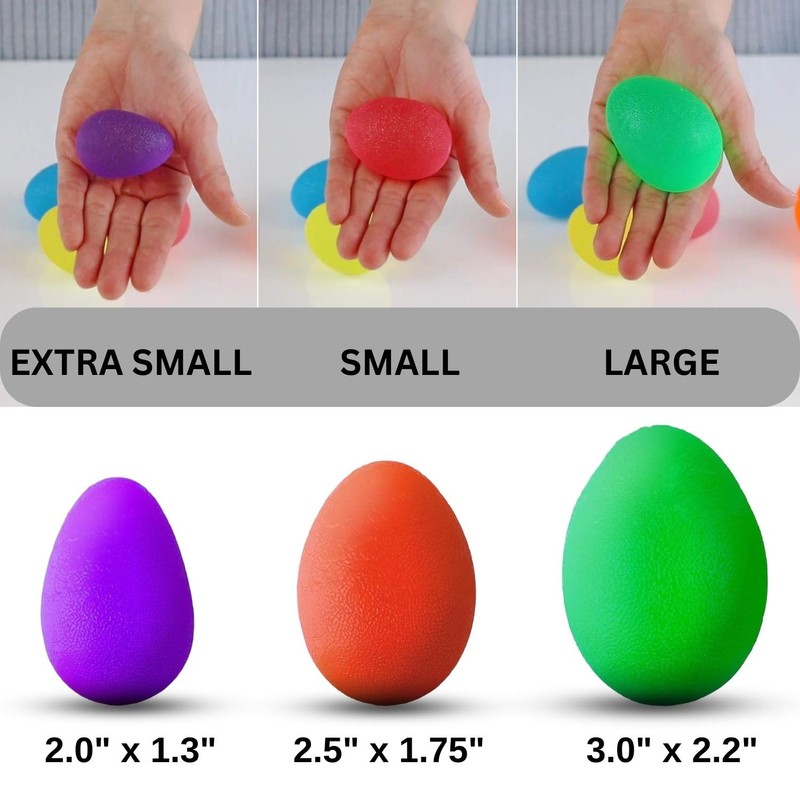 The Friendly Swede Stress Balls for Adults — 3 Squeeze