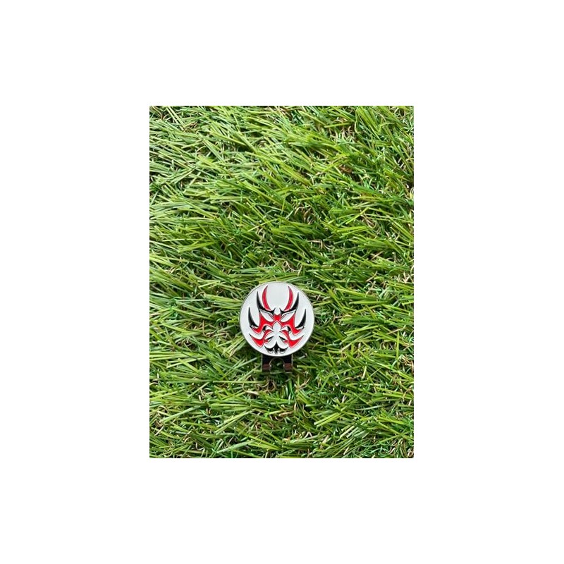 Don Flyee Golf Marker Magnet Kabuki Kumadori Alloy Hat Clip