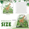 Ferraycle 24 Pcs Safari Drawstring Bags Safari Goodie Bags Party