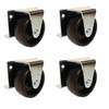 American Bolt and Screw 2 Inch Low Profile Trundle Casters