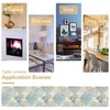 Blue Teal Coral Table Runners, Summer Beach Starfish Coastal Coffee