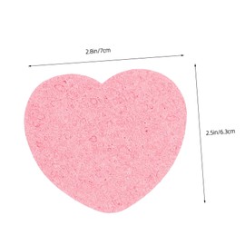 VICASKY 20pcs Heart Shape Facial Sponges for Women Portable Face Cleaning Tools Gentle Exfoliating Wash Sponges Lightweight Travel Friendly