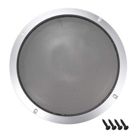 uxcell 10" Speaker Grill Mesh Decorative Circle Woofer Guard Protector Cover Accessories Silver
