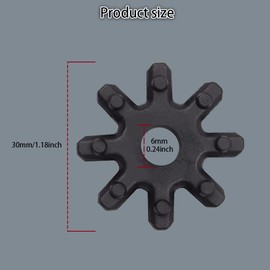 HAOBO 2PCS Flexible Steering Coupling Steering Column Motor, Flexible Steering Coupler Compatible with Hyundai Sonata Elantra Santa Fe Azera Veloster Kia Soul Optima Forte, Replace 563152K000FFF