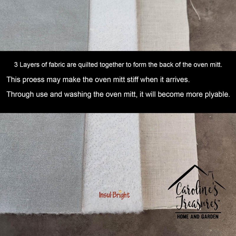 Caroline's Treasures BB6036OVMT Easter Eggs Bernese Mountain Dog Oven Mitt,