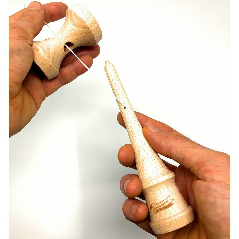 Kendama MyCircus JUGGLE 4FUN (Includes Replacement Lace/Bag) for Kids (Pink